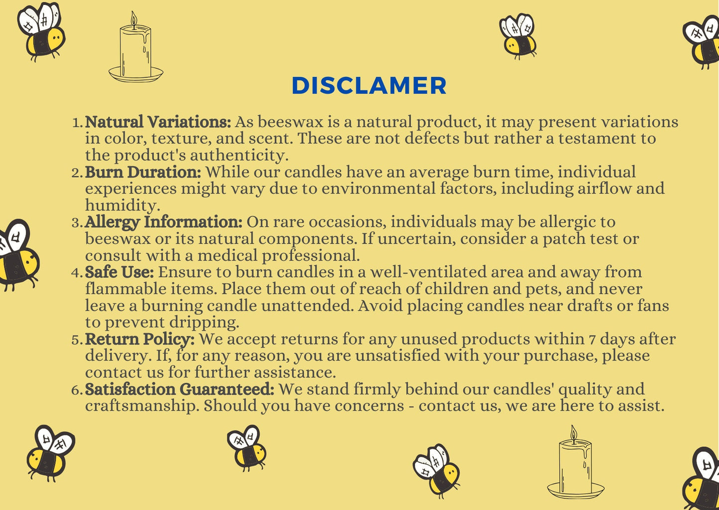 Mini Chime Beeswax Candles – 4", Available in 6 Colors