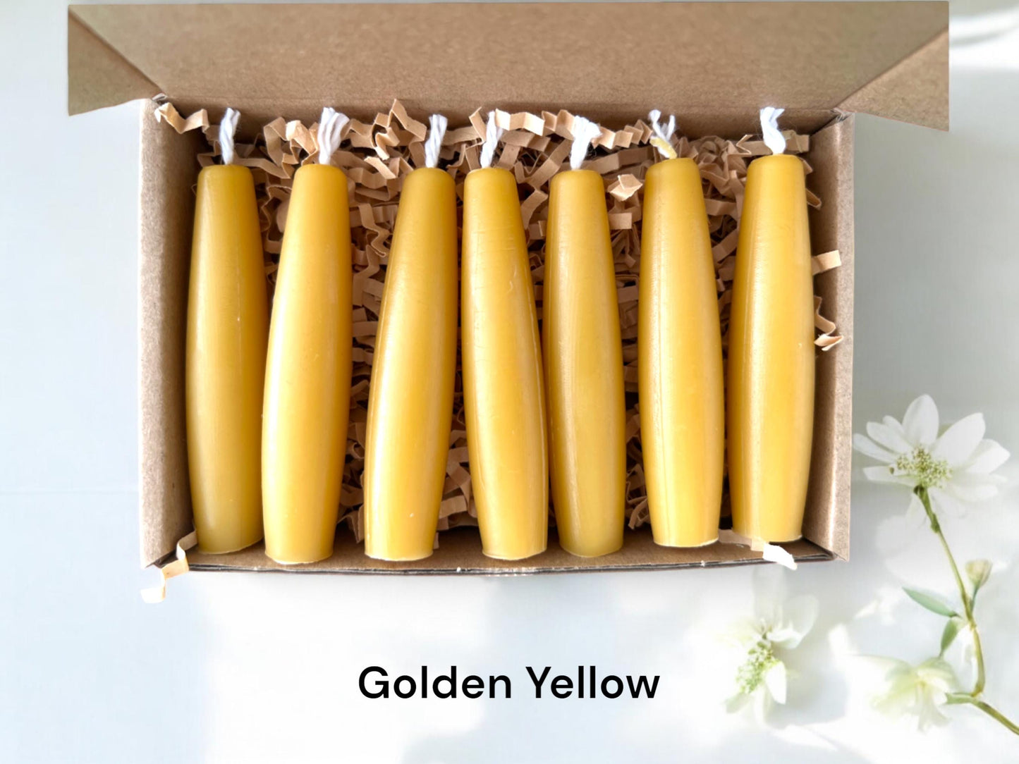 A Week of Harmony - Set of 7 Beeswax Candles 3"