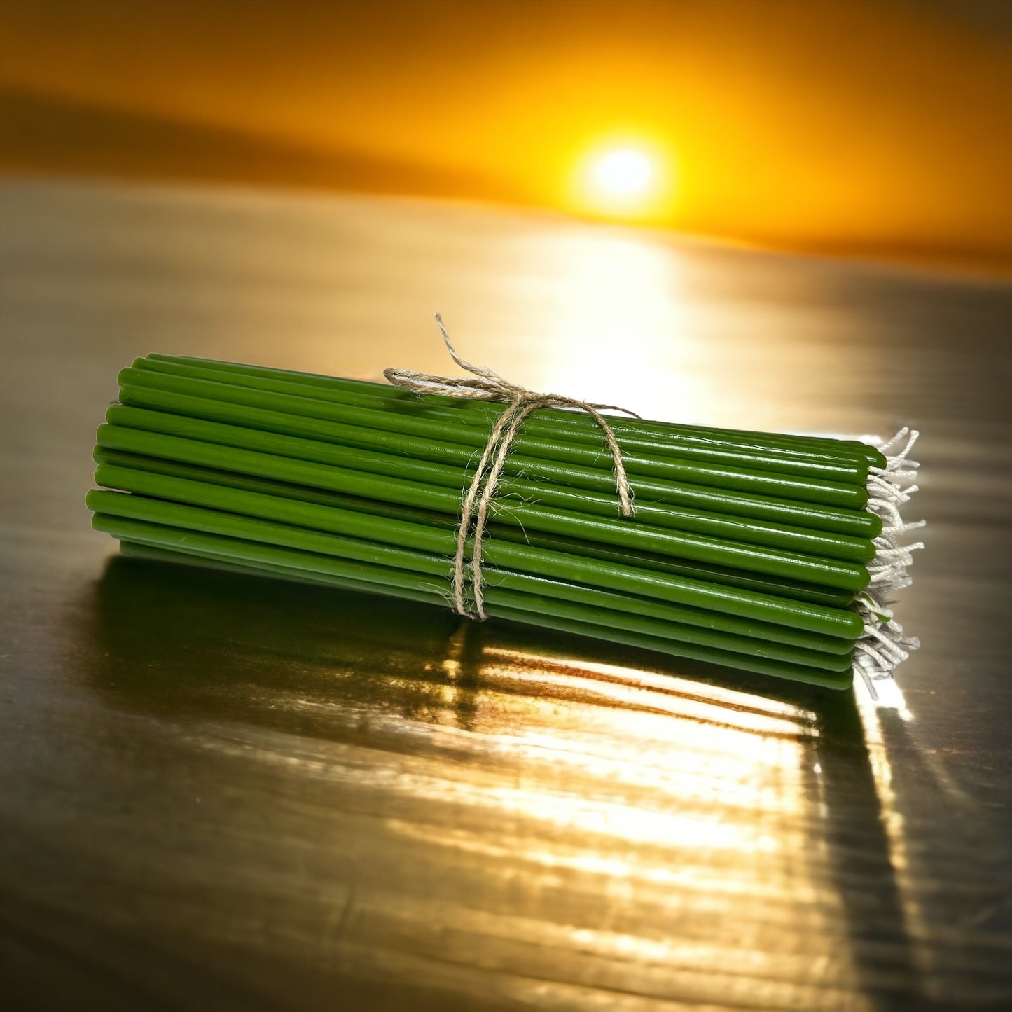 100% Beeswax Thin Taper Ritual Candles – 7.5 in x 0.2 in, Multi-Color Options