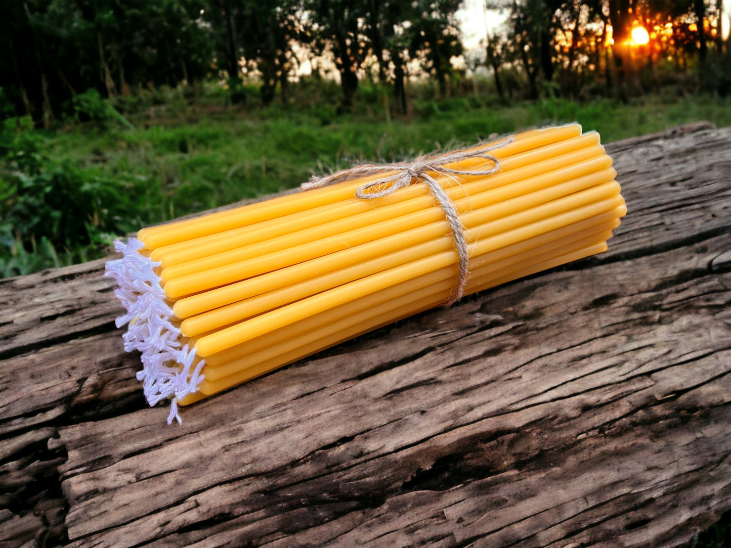 Ultra Slim Beeswax Candles, Set of 96 - 6 Colors