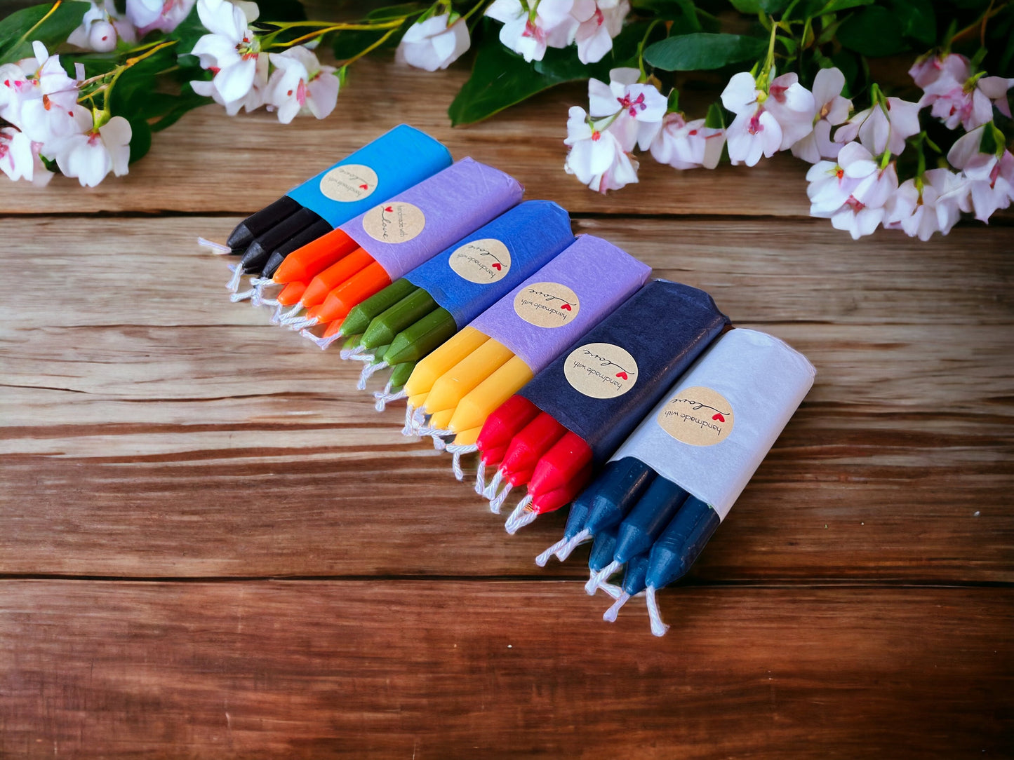 Mini Chime Beeswax Candles – 4", Available in 6 Colors