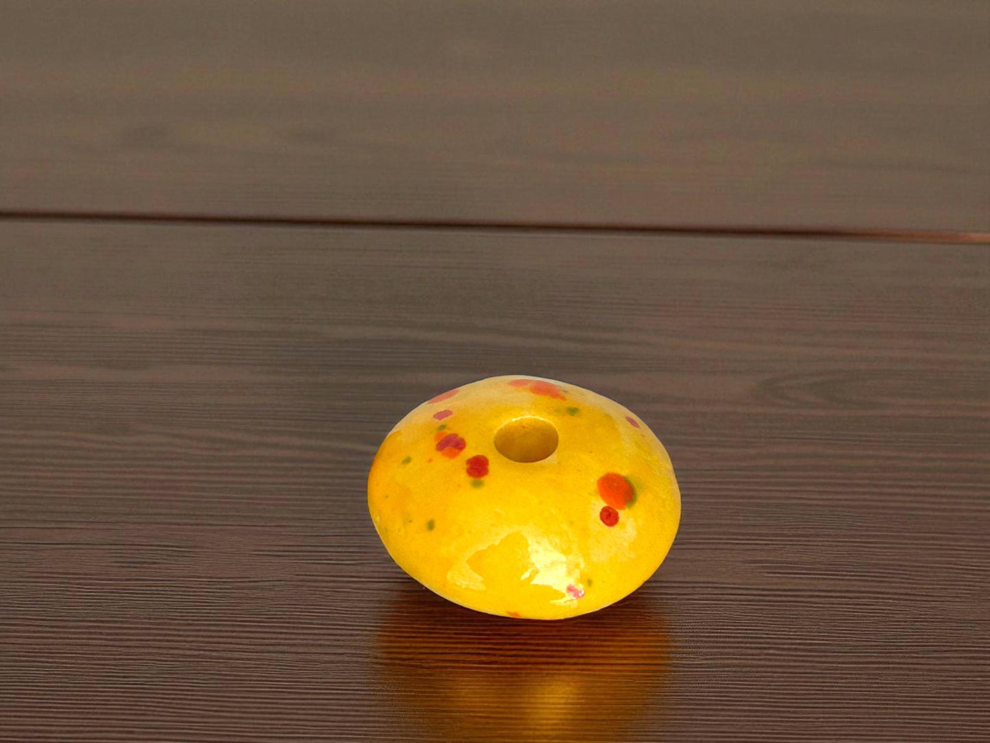 Set of 6 Colorful Ceramic Candle Holders for 5 mm Taper Candles