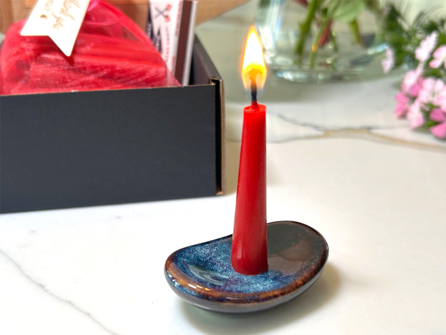 Advent Calendar – Set of 31 Red Beeswax Ritual Candles with Red Wicks for Love, Passion, and New Beginnings