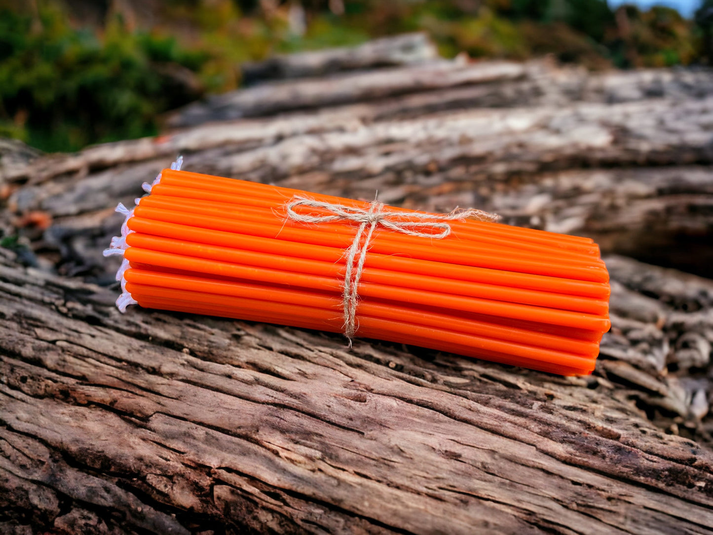 Ultra Slim Beeswax Candles, Set of 96 - 6 Colors
