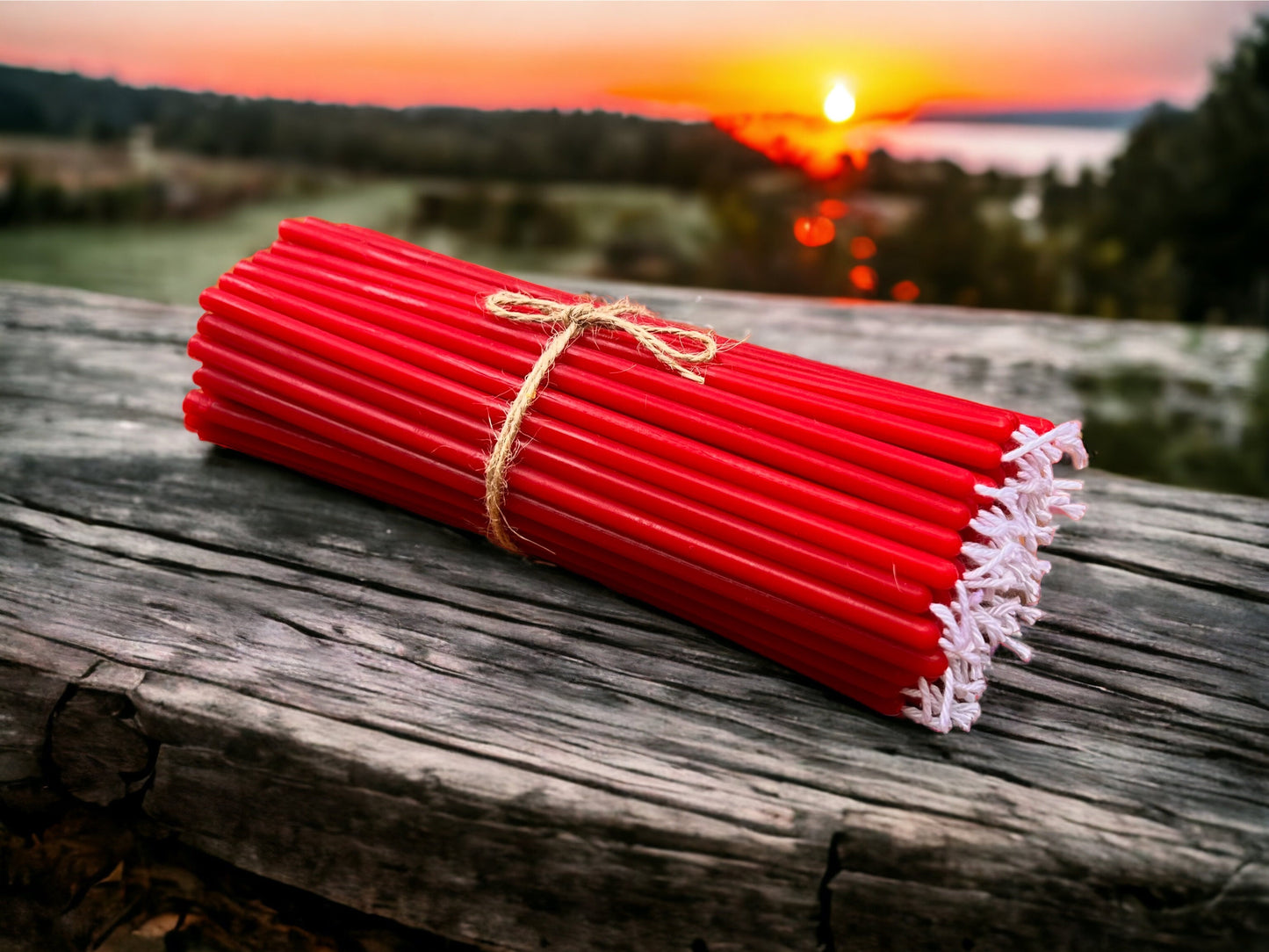 Ultra Slim Beeswax Candles, Set of 96 - 6 Colors