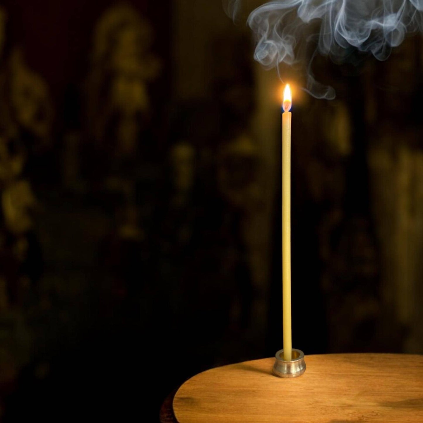 Slim Beeswax Church Taper Candles – 7.8 in x 5 mm - 1 LB or 2 LB