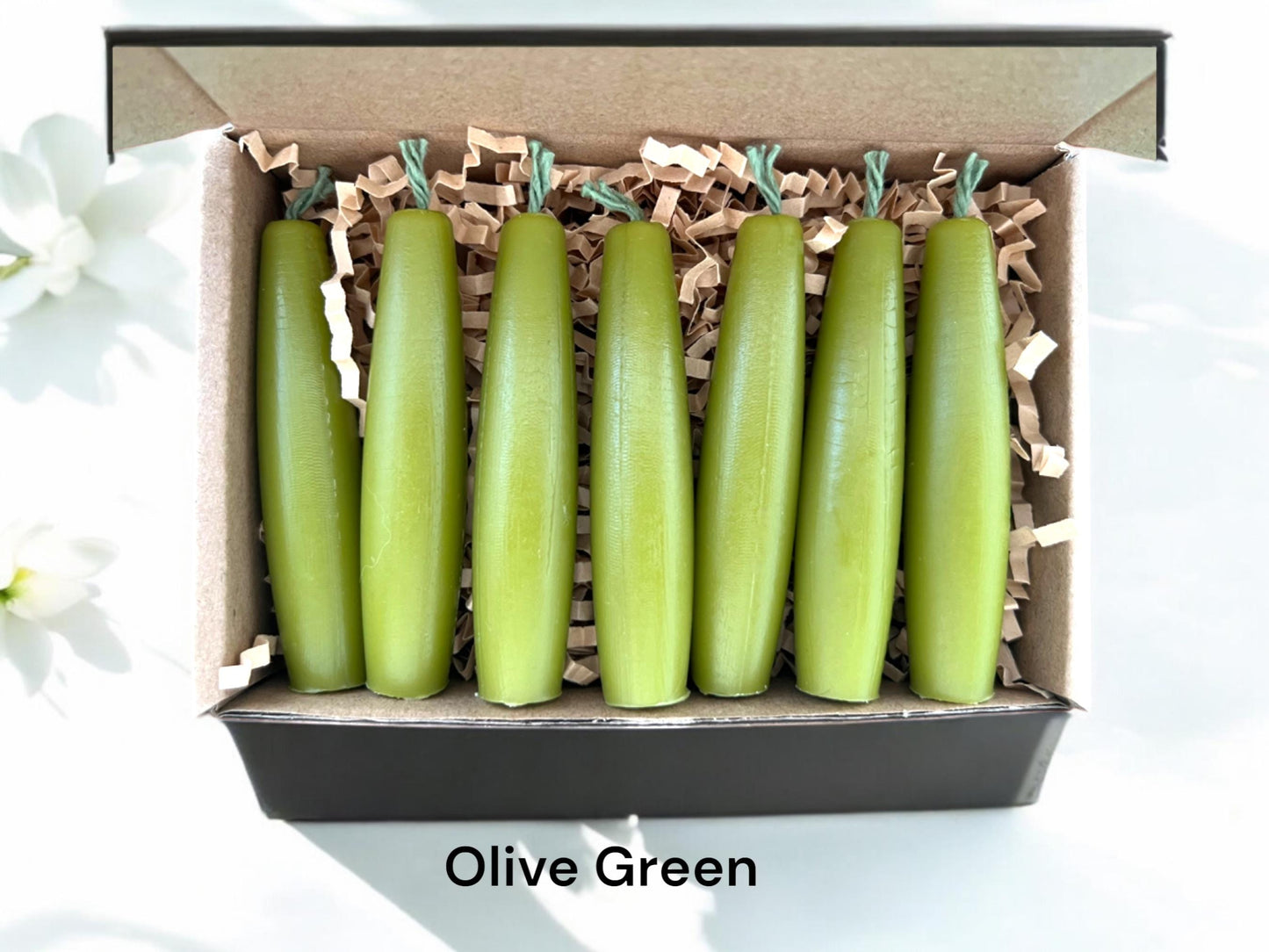 A Week of Harmony - Set of 7 Beeswax Candles 3"