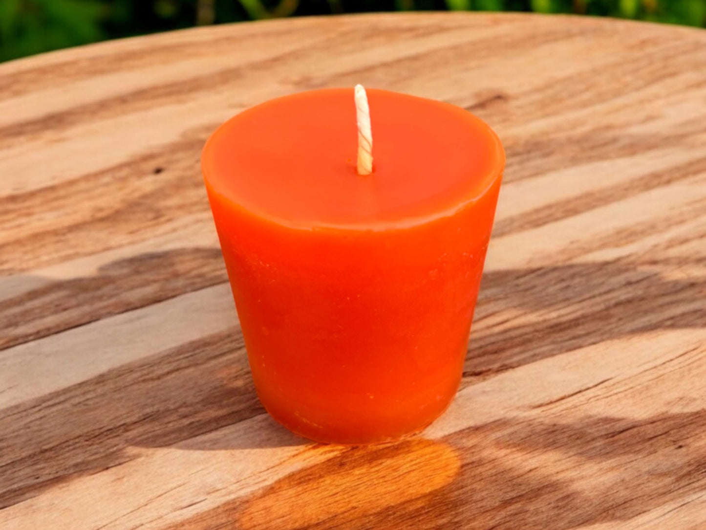 Set of 6 Beeswax Votive Candles - 1.75" x 1.75"