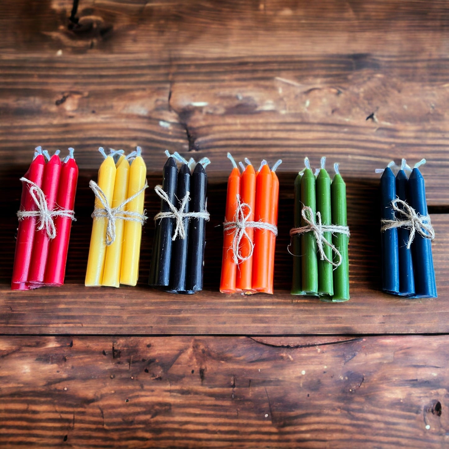 Mini Chime Beeswax Candles – 4", Available in 6 Colors