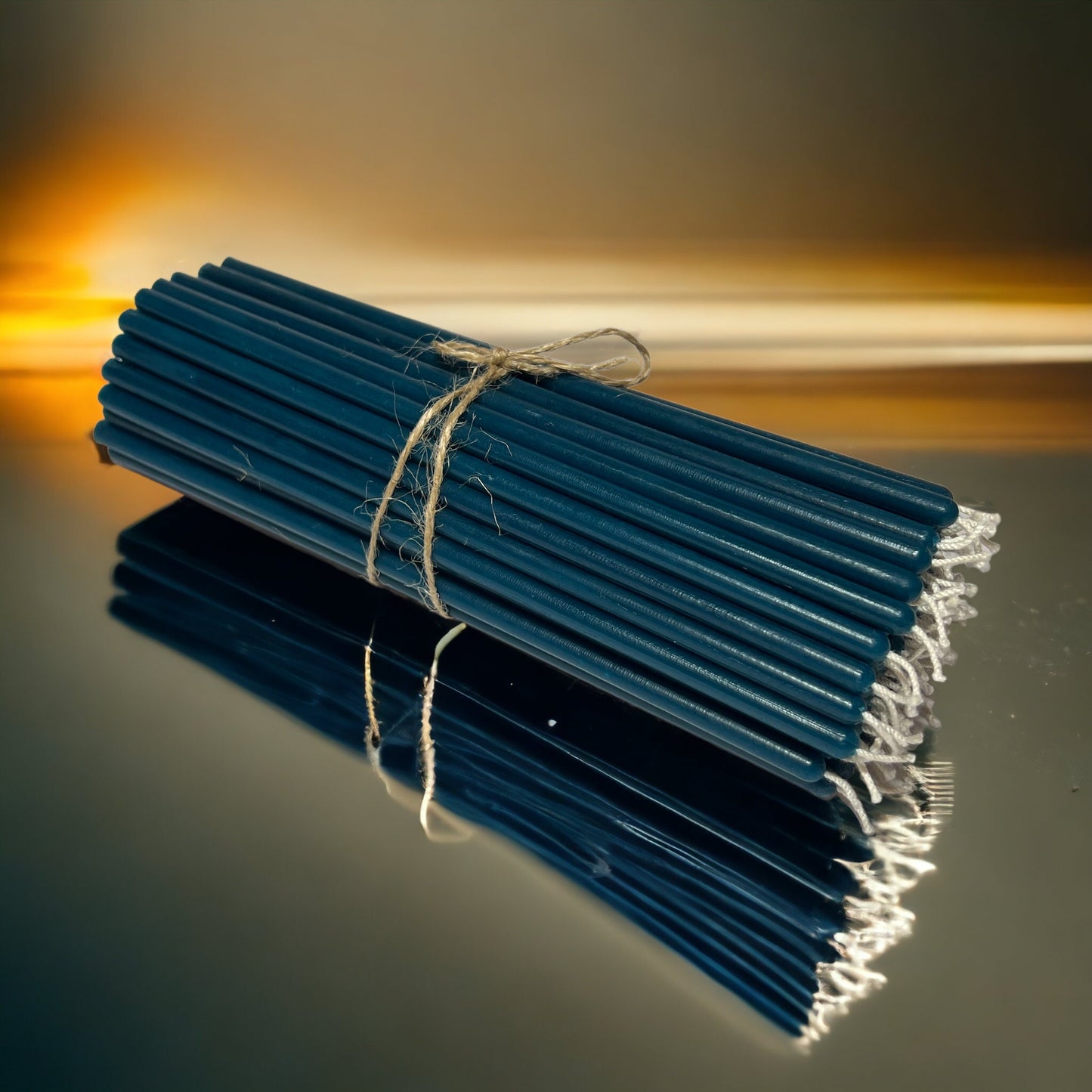 100% Beeswax Thin Taper Ritual Candles – 7.5 in x 0.2 in, Multi-Color Options