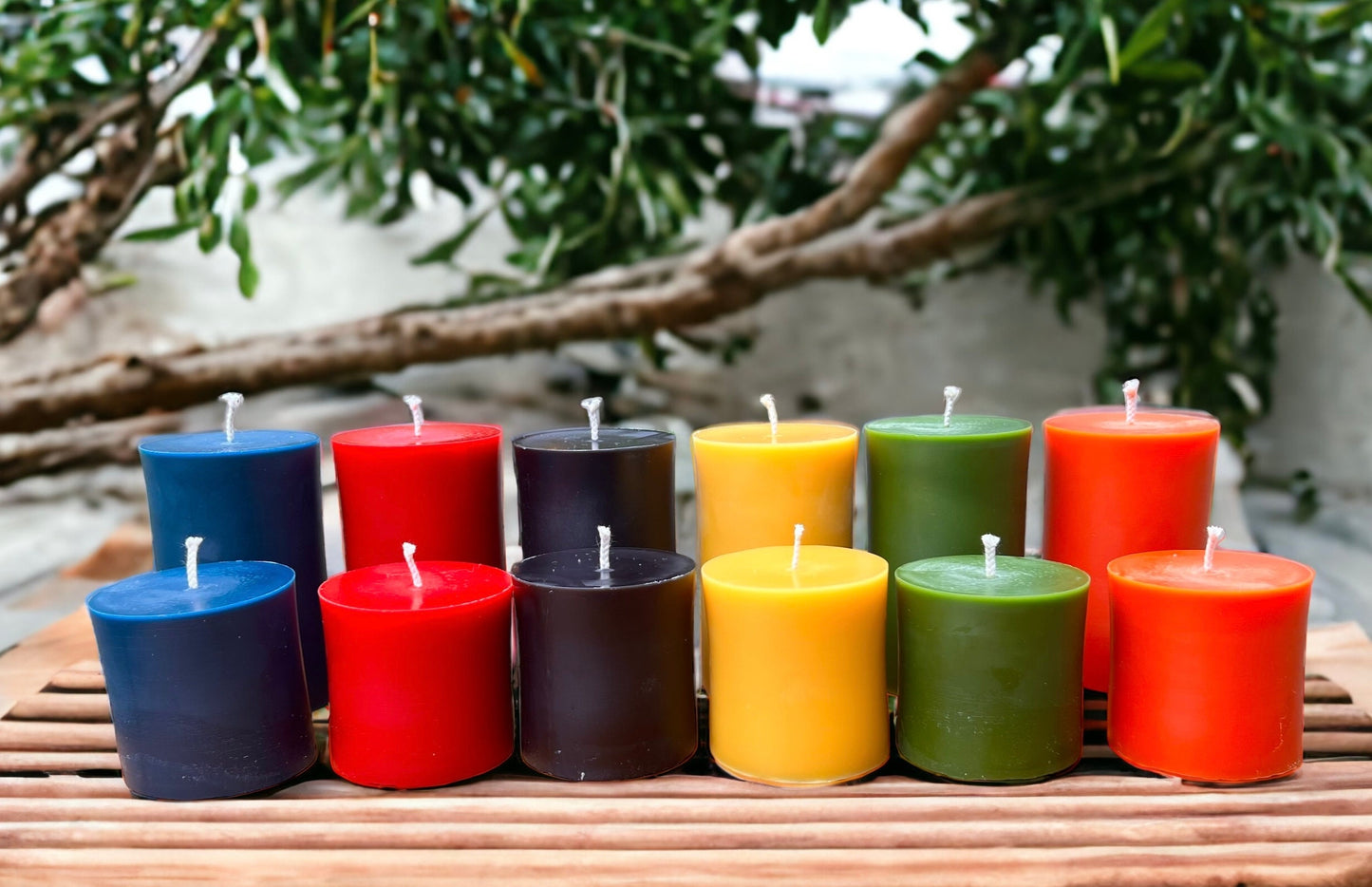 Classic Beeswax Pillar Candles – 3" Diameter, Multiple Sizes & Colors