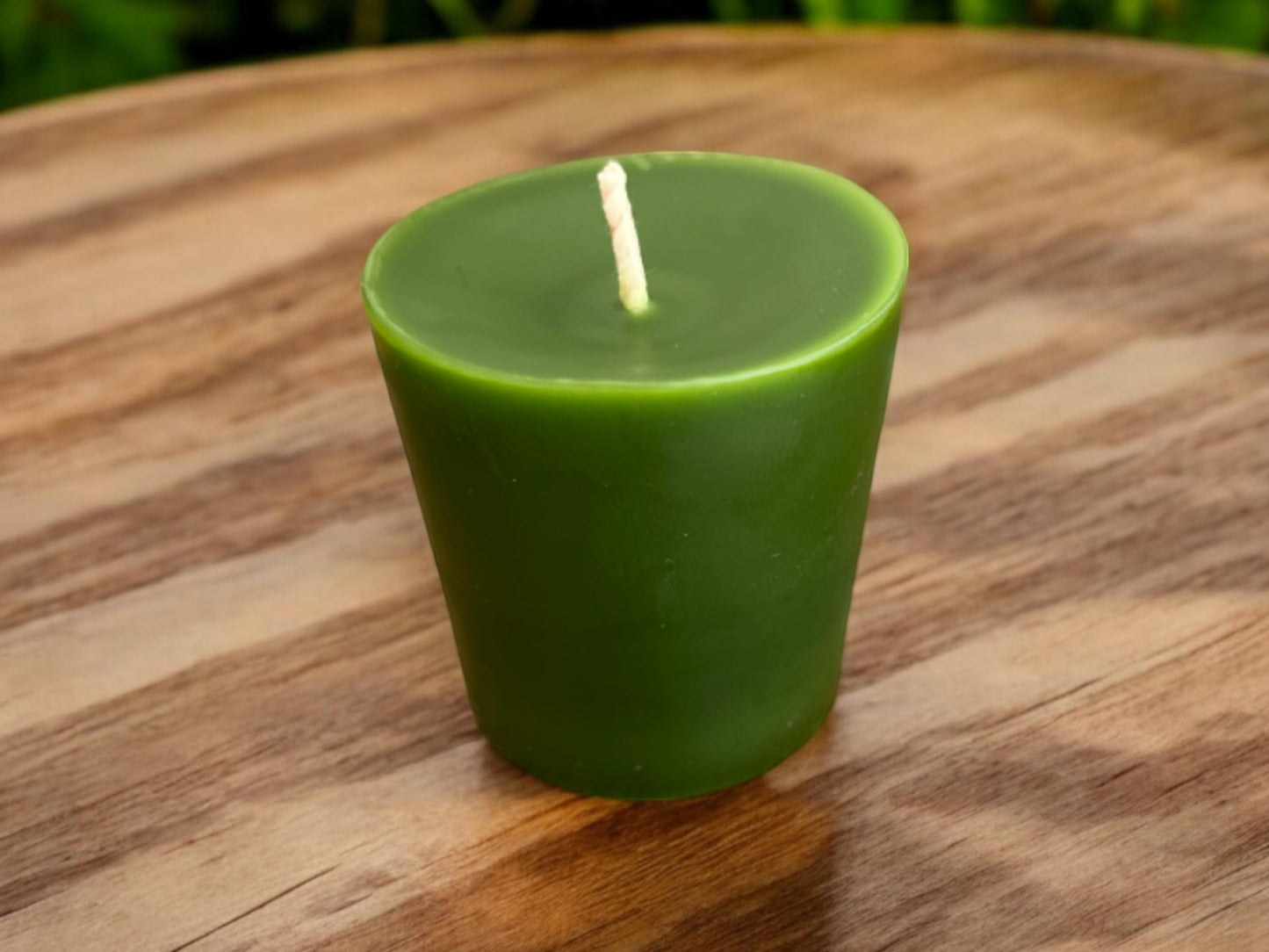 Set of 6 Beeswax Votive Candles - 1.75" x 1.75"