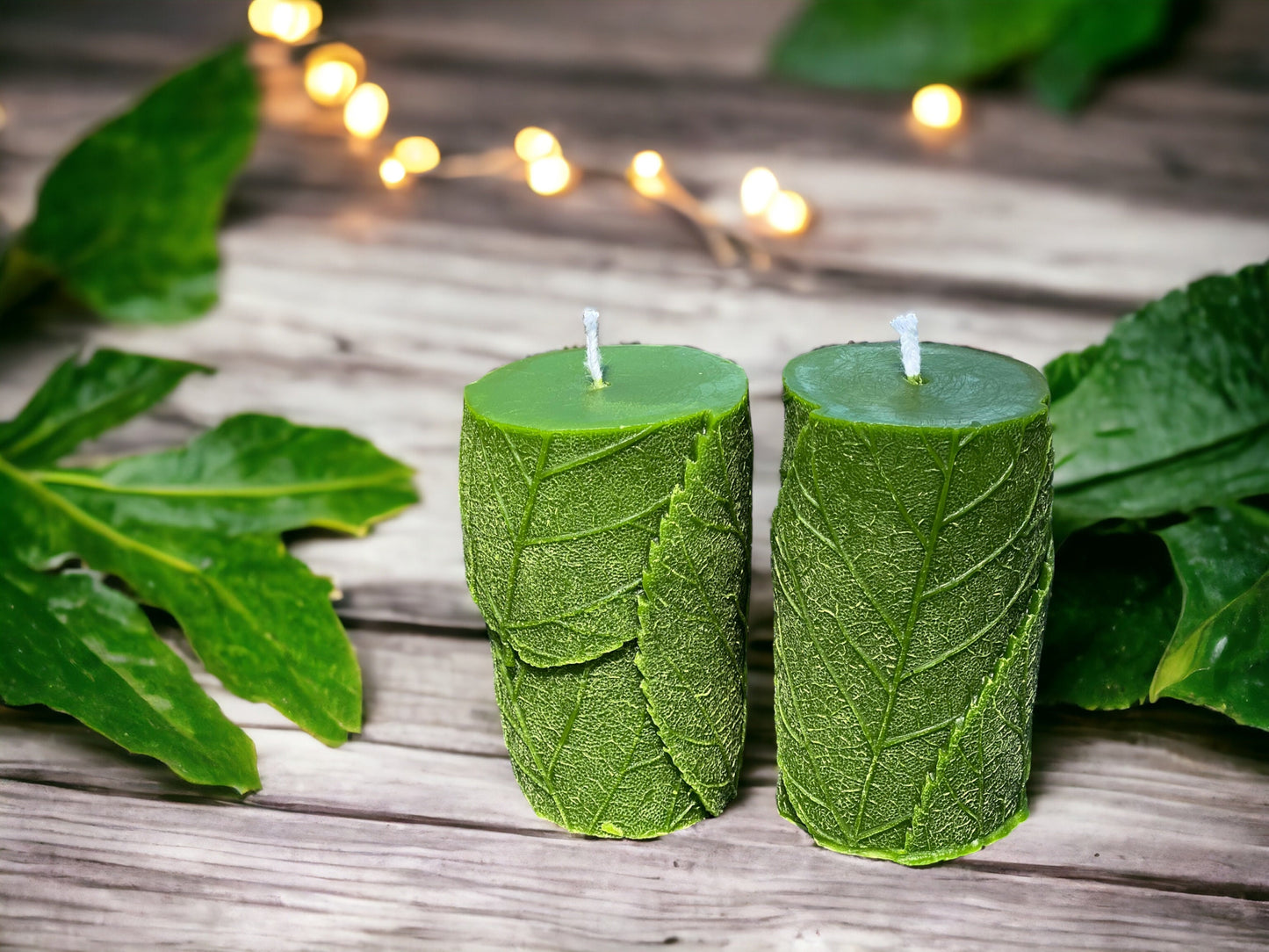 Eco Glow Geen Harmony Beeswax Candle 4" x 2"