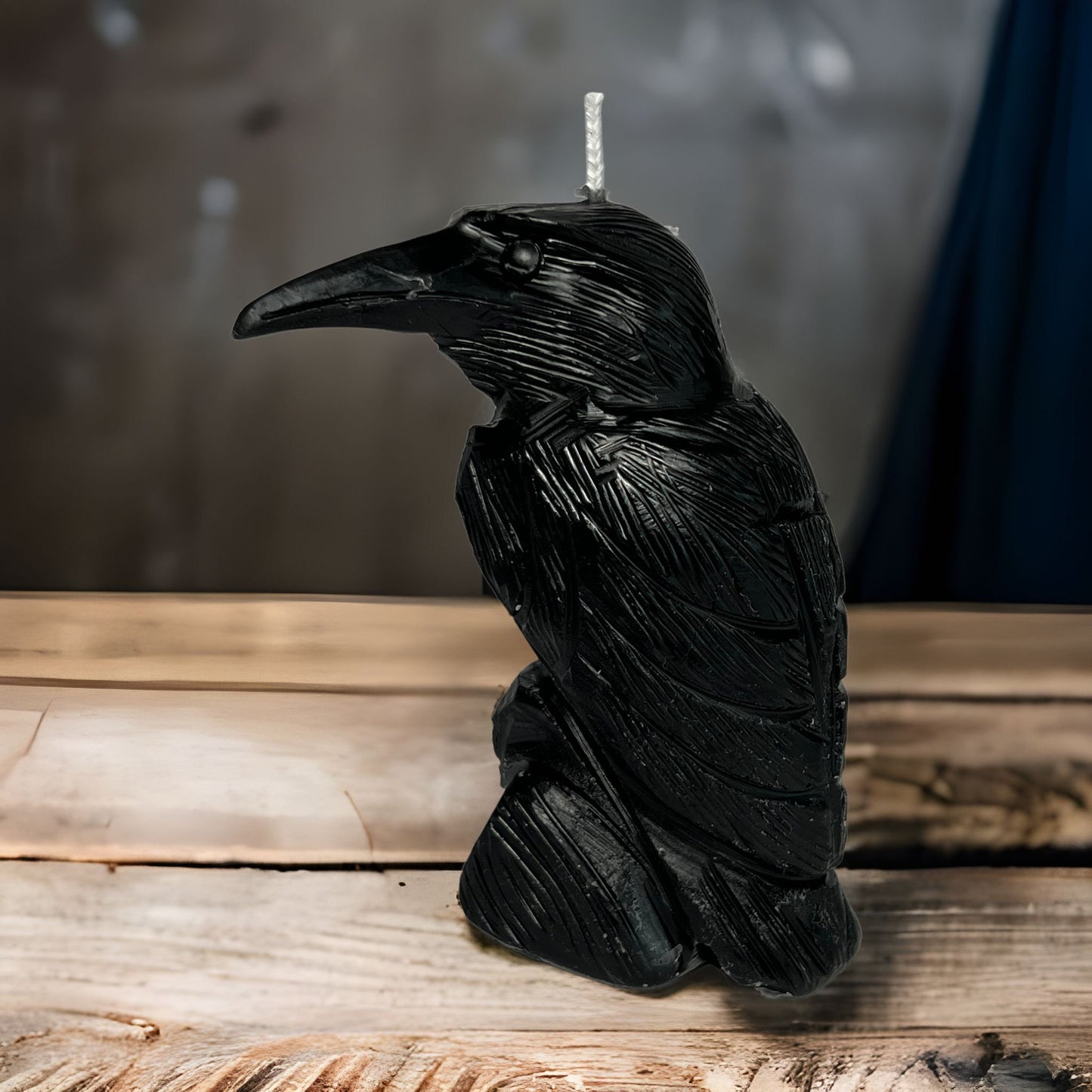 Raven Candle Totem Spirit Magic Candle Wicca witchcraft Alter 100% beeswax